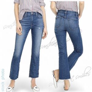 J.Crew JCREW High-Waisted Demi-Boot Cropped Jeans #H5835 size 27 ~ HEMLOCK WASH